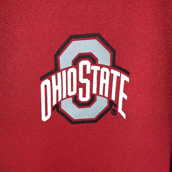 Ohio State red 1/4 zip long sleeve size L - Picture 3 of 10